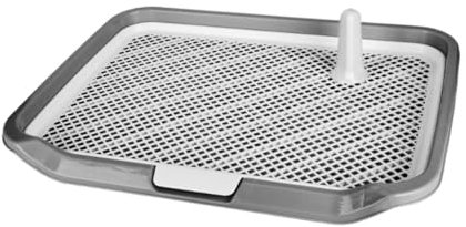 KESOTO Hundetoilette für Den Innenbereich, Offenes Design, Hält Böden Und Pfoten Sauber, Haustierbedarf, Grau