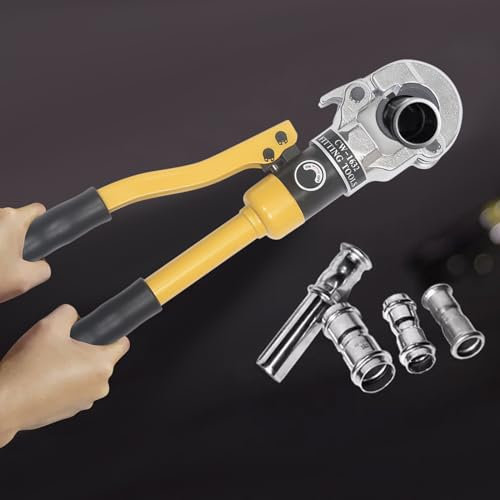 Pinza crimpatrice idraulica 8T Ø16-32mm tubo composito modello TH pinza crimpatrice girevole a 360° per tubi multistrato e raccordi.