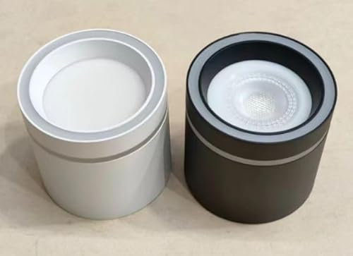 HCFEI LED Aufbauspots IP44 - Ø85*55mm Deckenspots - 6W 600LM GX53 LED Aufbaustrahler - Aluminium Aufputz 230V Aufbauleuchte Deckenlampe für Bad Badezimmer (Weiß 2700k 4 Stück)