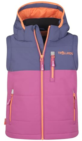 Trollkids Kids Narvik Vest XT 110, mallow pink