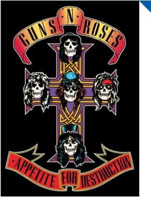 GUNS N ROSES APPETITE FOR DESTRUCTION POSTCARD PRINT A6 (1 CARD SUPPLIED)
