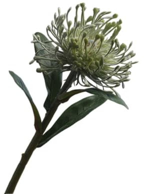 Flores artificiales de crisantemo, ramos de hortensias artificiales, flores de seda falsas, para decoración del hogar (verde)