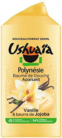 Offrez-vous un moment d’évasion avec le gel douche Vanille Polynésie 300 ml USHUAIA, gourmand et doux- Lot De 3