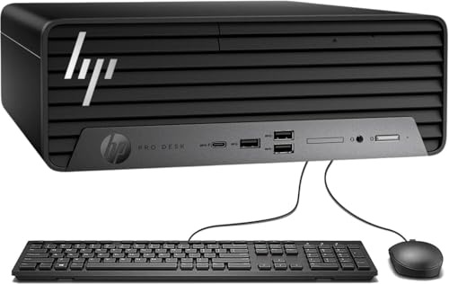 HP ProDesk 400 G9 Small Desktop Computer, Intel Core i5-12500T, 16 GB RAM, 512 GB SSD, WiFi, Bluetooth, US QWERTY Keyboard, Windows 11 Pro (ricondizionato)