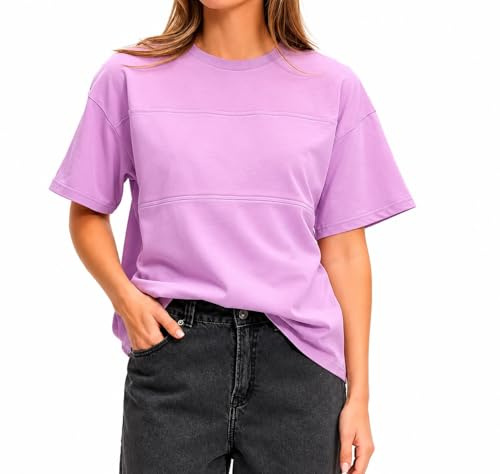 Nursing & Breastfeeding 100% Cotton T-Shirt Top - Stylish Maternity & Postpartum Clothing - Boxy Oversized Top with Discreet Zips for Comportable Feeding & Pumping