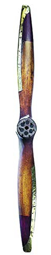 Authentic Models - Deko Propeller - Holzpropeller antik - Vintage Black Flight - Large - (LxTxB): 186 x 8 x 17 cm