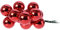 Kugeln Weihnachtskugeln (1xBund mit 9Kugeln ca.D2cm) Weihnachten (GOLD)