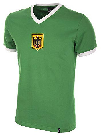 COPA Football - Retro Fußballtrikot Herren - Deutschland 1970 - Grün - 100% Baumwolle - Größe S