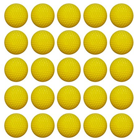 COSORO 60PCS Round Ammo - Bulk Foam Bullet Ball Replacement Refill Pack for Nerf Rival Zeus,Apollo, Khaos, Atlas, & Artemis Blasters (Yellow)