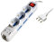 Techly IUPS-PCP-6I3SU - Multipresa 9 Posti Italiana Bipasso con 2 Prese USB, Bianco