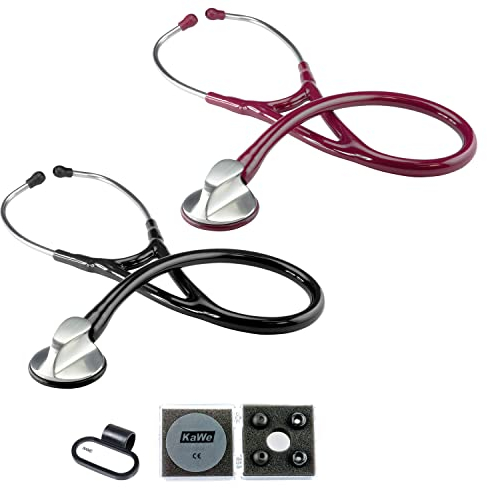 KaWe Stethoskop Top Kardiologie MIT GRAVUR (Schwarz)
