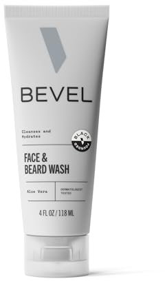 Bevel Face Wash, with Tea Tree Oil, Coconut Water, and Vitamin B3, to Cleanse, Hydrate and Revitalize Skin, 4 fl oz.