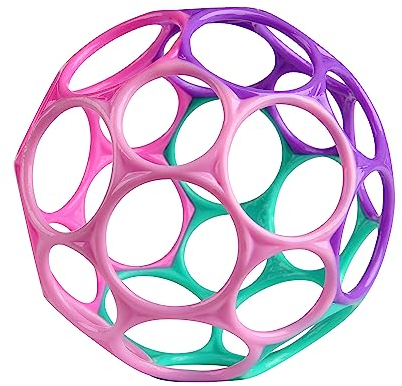 Oball Classic, Flexibles und leicht Greifbares Design für Kinder Jeden Alters, Pink/Lila
