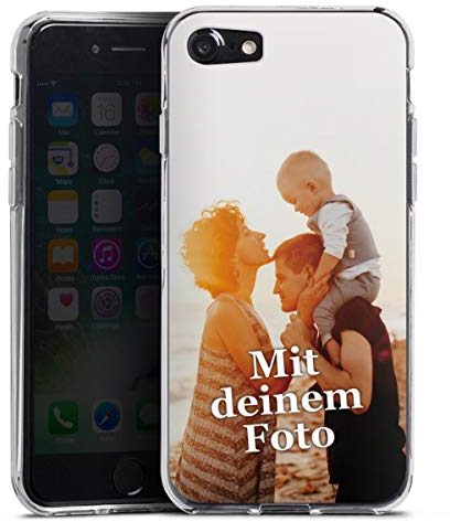 DeinDesign Silikon Hülle kompatibel mit Apple iPhone 7 Handyhülle Case Selbst Gestalten Personalisieren Zum Anpassen