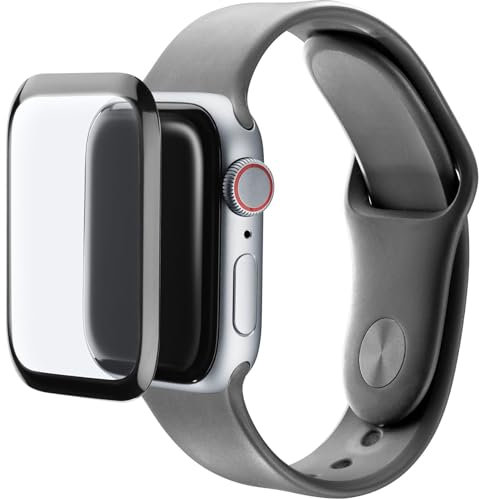 Cellularline - Impact Glass Watch - Apple Watch 44 mm - extrem flexibel und resistent - transparentes Hybridglas