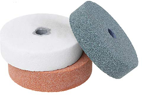 Muela de pulido de 3 pulgadas Almohadilla de pulido de piedra de pulido para amoladoras de banco
