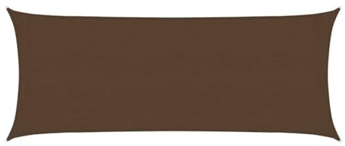 vidaXL Vela Parasole 160 g/m² Marrone 2x5 m in HDPE