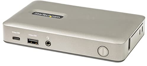 StarTech.com USB C Docking Station - USB C auf DisplayPort 4K 30Hz oder VGA - 65W Power Delivery - 4 Ports USB 3.1, GbE, Audio - USB C/Thunderbolt Laptop Multiport Adapter/Replikator (DKM30CHDPDUE)