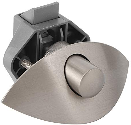 Push Button Catch Door Lock, 12-25 mm Schlüssellose Schranktür Schaltflächen Schlösser Grau Zinklegierung Druckschloss Verriegelung Türschloss für RV, Yachten, Wohnmobil