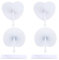Karjiaja 4PCS Heart Shaped Paper Fans - Folding Hand Fans for Wedding Guests