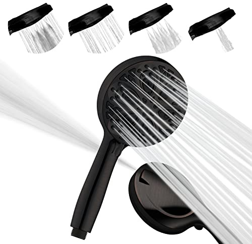 SparkPod Shower Head High Pressure and 10 Spray Settings - Luxury 5 Handheld High Power Shower Heads with High Pressure Jets - Showerhead and 10 Functions - Oil-Rubbed Bronze (No Filter)