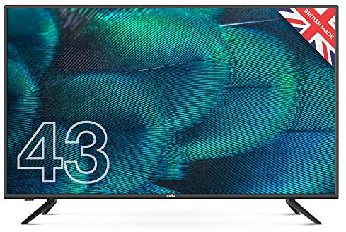Cello Y22ZBVD0234 43 inch Full HD LED TV, Built-in Freeview HD, Made in UK, Built in Satellite Receiver, 3 x HDMI, USB 2.0, Record Live, Easy to Setup TV, Non-Smart Tv, Perfect for Lounge