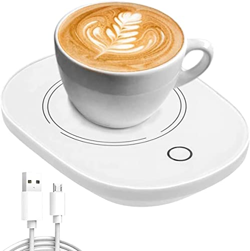Coffee Mug Warmer Electric Beverage Warmer with Constant Temperature 131℉/55℃ Auto Shut Off Smart Cup Warmer Desk Mug Heating Pad for Milk, Tea and Hot Chocolate