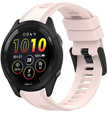 Tyogeephy Kompatibel mit Garmin Forerunner 965 Armband, Silikon Sport Ersatzarmband für Garmin Forerunner 965 Damen Herren