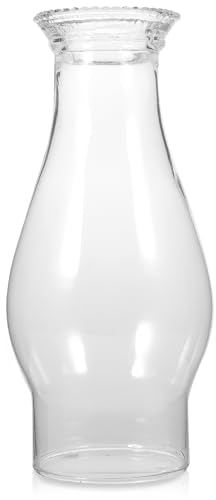 Beavorty Glas Lampenschirm FüR ÖLlampe Transparent 8.3 Zoll Durchmesser Handgefertigt HochtemperaturbestäNdig Ersatzglas FüR Petroleumlampe Wohnzimmer Treppenhaus Dekoration
