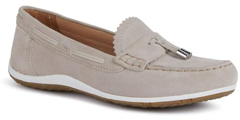 Geox Femme D Vega MOC A Moccasin, Lt Taupe, 37 EU