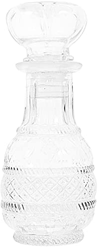 ZzzaNa Decanter for Whisky in Cristallo da 250 ml Decanter for Vino Trasparente Dispenser for Bevande in Vetro Contenitore for Whisky Brocca in Vetro for liquore Whisky Vodka Brocca