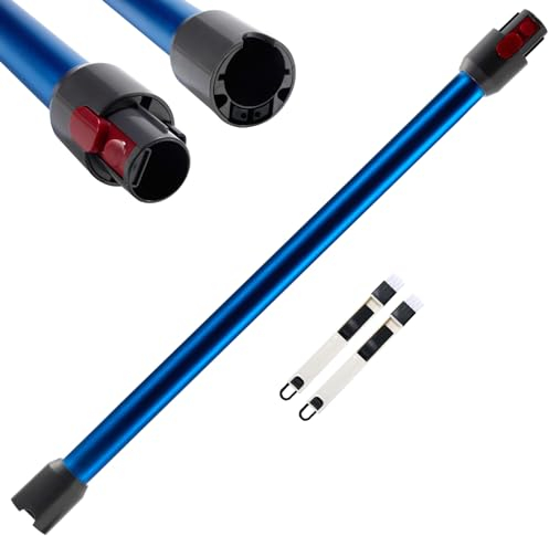 Cheerhom Tubo telescopico compatibile per Dyson V7 V8 V10 V11 V15 Aspirapolvere Spazzole Tubo di estensione compatibile per Dyson, asta rigida a sgancio rapido per Dyson con due spazzole piccole, blu