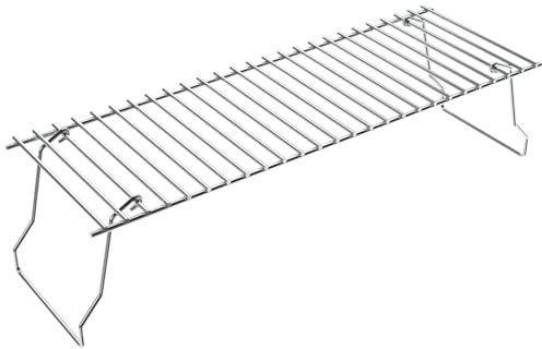 Universal Grill Warmhalterost für Holzpellet Smoker Grill, 48.0 cm Grillrost Ersatzteile für Traeger, Blackstone, Pit Boss, Weber, Char Griller, Faltbares Bein Design Grillrost für Outdoor Grill