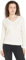 Tommy Hilfiger Women’s V-Neck Cable Knit Jumper, Off-White (Ivory Petal), M