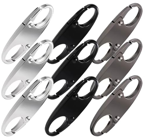 FDCGAS Clip di Chiusura Lampo - 9pcs Clip di Blocco per Cerniera, deterrente per furto, Doppia Apertura,Riparazione della Cerniera Rotta,Clip per Cerniera a sgancio rapido per Bagagli Zaino