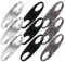 FDCGAS Cadenas Sac a Dos - 9 pcs Clips de Fermeture éclair Anti-vol à Double Ouverture pour Fermeture éclair à déconnexion Rapide pour Bagages, Sac à Dos, Porte-Monnaie