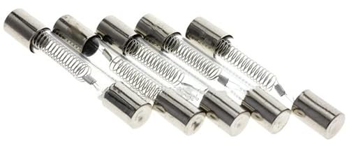 Fusible 10PCS 5KV 0.6A 0.65A 0.7A 0.75A 0.8A 0.85A 0.9A 1A 6 * 40MM Fusible de alta presión for microondas Fusible especial for horno de microondas (Size : 1A)