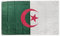 Bandera Argelia grande de 150 x 90 cm para balcón con 4 ojales y 4 bridas (Argelia)