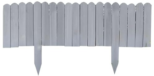 Panneau de clôture de jardin aspect bois – Grande bordure extérieure décorative pour cour, parterre de fleurs, portail de pelouse, terrasse – Panneau de clôture de jardin pour la maison