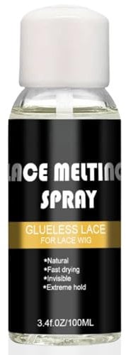 Lace Melting Spray for Wigs - Strong Hold Invisible Bonding Adhesive - Waterproof Latex-Free & Oil-Resistant - 100ml