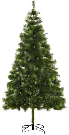 Árbol de Navidad Artificial - Cedro con Soporte de diseño Elegante, Adecuado para la decoración del día de Navidad, una Variedad de Opciones de Altura (90cm)