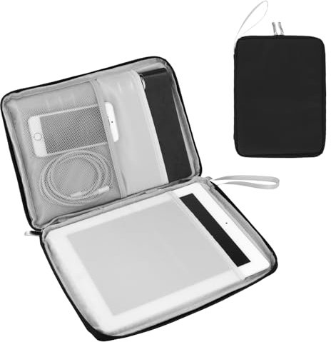 QWORK® Funda Tablet 9-11, Funda de Transporte para Tableta, Bolsa para Tableta Gris, Compatible con iPad Air/Pro 10.9/11