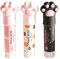 Kalastussaari 3PCS Cute Pink Cat Claw Shaped Glue Sticks, 3.9x0.8 Inch Solids, Non Toxic, School & Craft