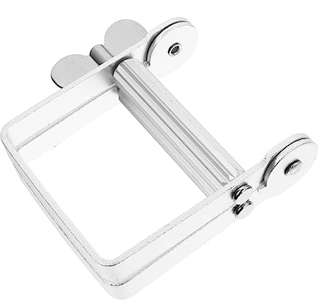 Beavorty Metall Tubenquetscher aus Aluminiumlegierung Silber für Zahnpasta und Haarfärbemittel Gleichmäßige Dosierung Präzise Anwendung