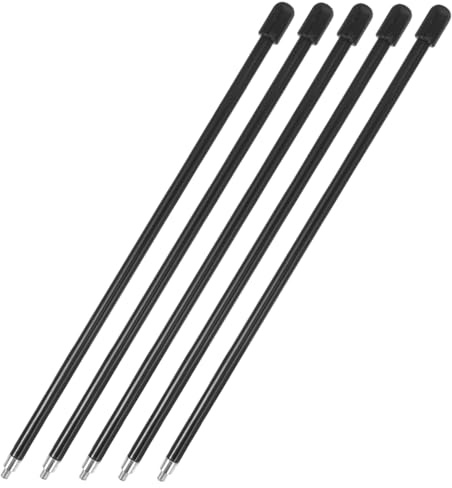 VANZACK 5pcs Flexible Plastic Rc Car Antenna Replacement Threaded Soft Antenna Accessory for Remote Control Cars Airplanes Boats Roof Mount Aerial