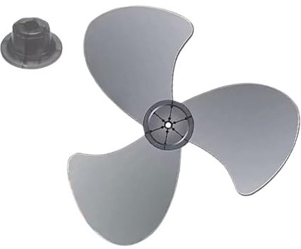 Fbinys Ventilator-Ersatzteile 40 cm, 3-Blatt Propeller mit Mutternabdeckung – universelle Lüfterflügel für Standventilator, Tischventilator, Wandventilator – einfache Montage, für innen