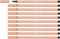 STABILO - Premium-Filzstift - Pen 68-10er Pack - apricot