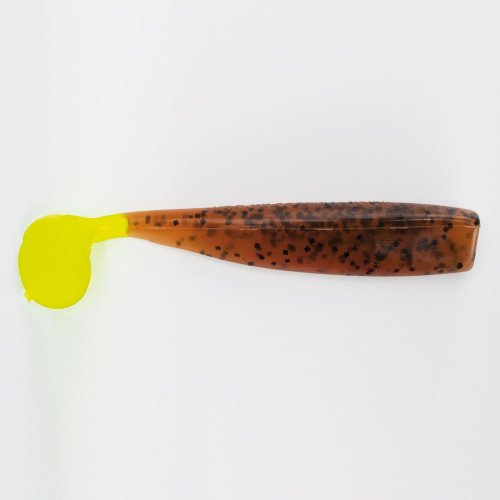 Lunker City 3,25 Shaker Pumpkin Seed/Chartreuse Tail Gummifisch Action-Shad