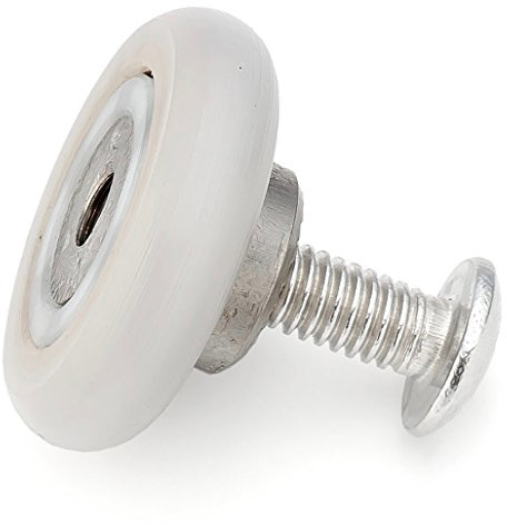 ShowerPart Shower Door Multi-functional Rollers/Runners/Wheels L017 Internally Threaded Wheel Diameter 19mm Wheel Thickness 5mm Hole Diameter 3.3 (M4) Stainless Steel and POM Shower Doors Rollers 4x