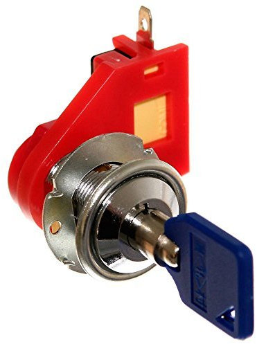 1 Schalter Schloß Schlüsselschalter Schließzylinder mit Microswitch Key reversing Switch Schließer Mikroschalter Flipper Neu Joy-Button